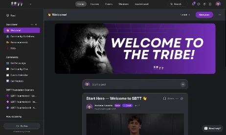 Platform screenshot — community